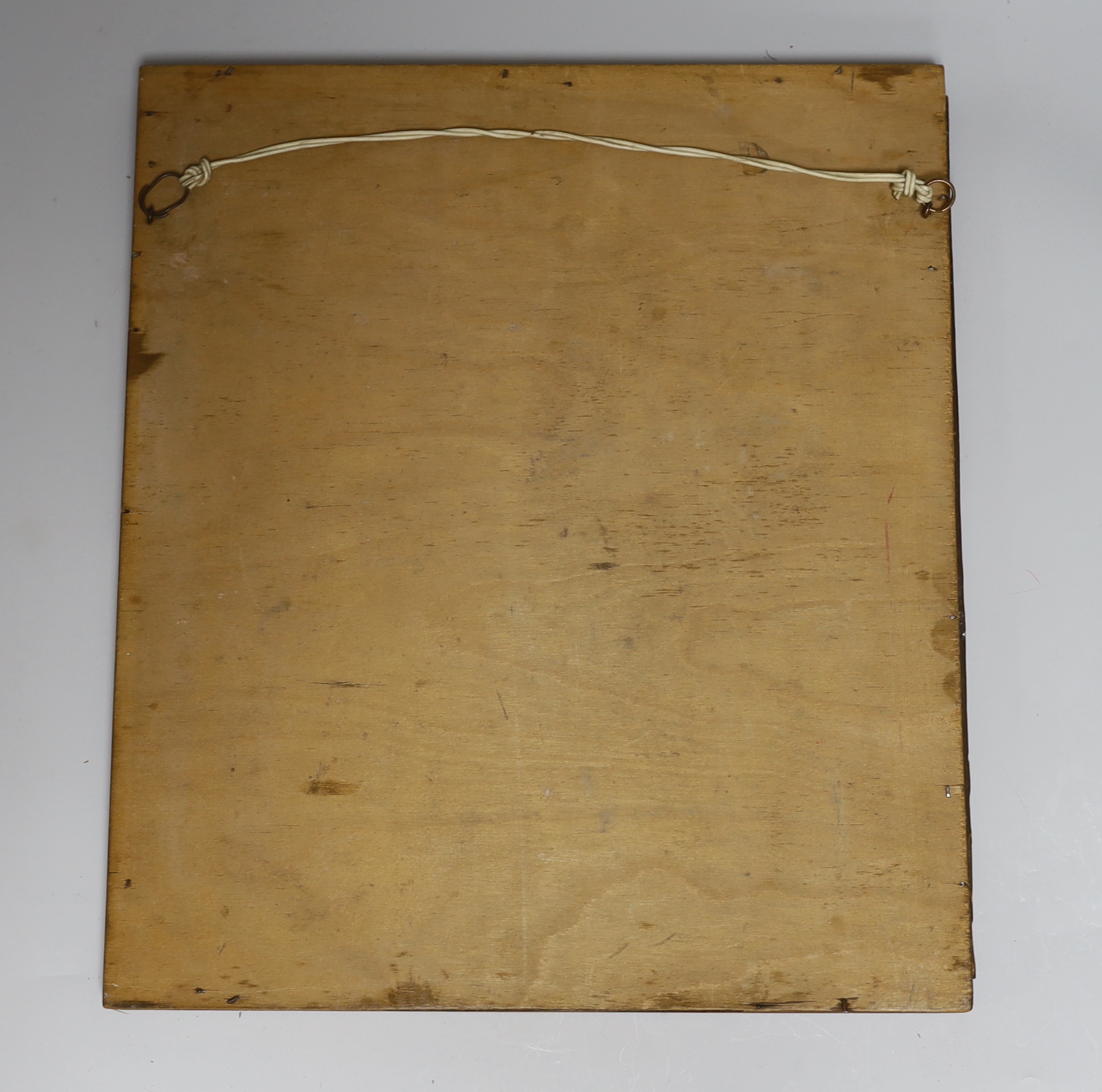 A framed F.J. Lardent Sight Speciality Sign and a jigsaw puzzle